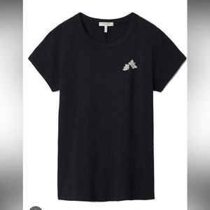 Rag and Bone XS Black Lily Tee T-Shirt